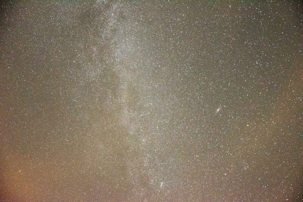 Milchstraße mit Andromeda Galaxie